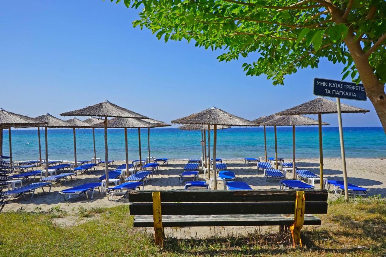 Villa Fofo - Beautiful Sea Front Villa With 650M2 Garden Nea Kallikrateia 외부 사진